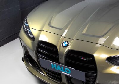 A shinning BMW with stunning reflections